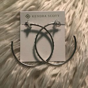Kendra Scott Val Hoop Earrings Silver